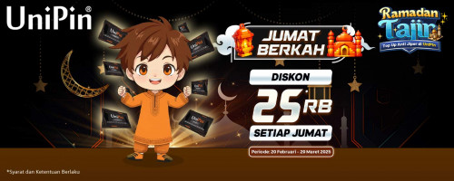 Nikmati Diskon 25Ribu di Jumat Berkah UniPin!
